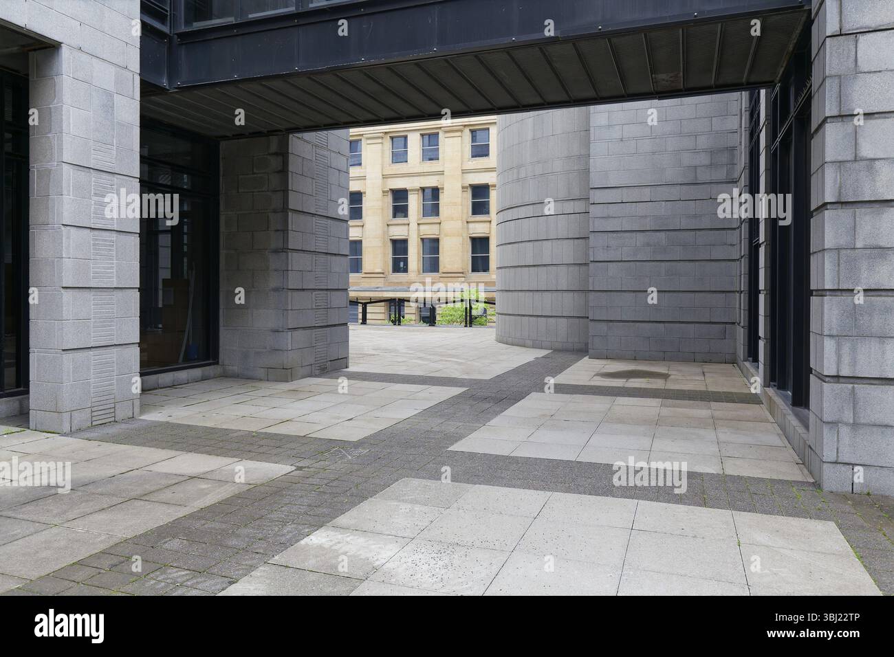 Architettura, edificio moderno vicino al tribunale municipale, Montreal, provincia del Quebec, Canada, Nord America Foto Stock