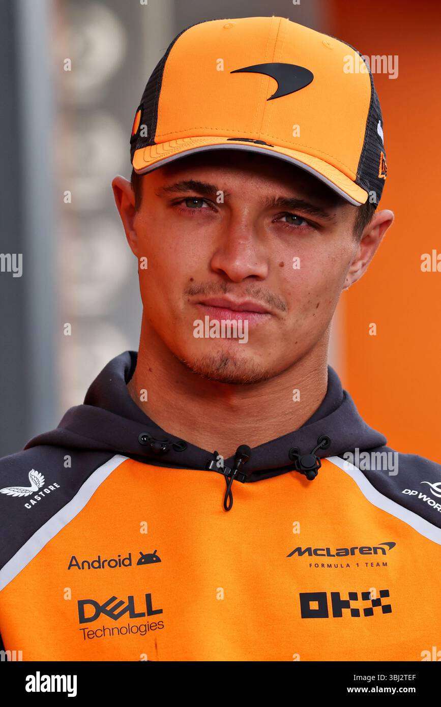 Montreal, Canada. 12 giugno 2025. Lando Norris (GBR) McLaren. 12.06.2025. Formula 1 World Championship, Rd 10, Canadian Grand Prix, Montreal, Canada, giornata di preparazione. Crediti: James Moy/Alamy Live News Foto Stock