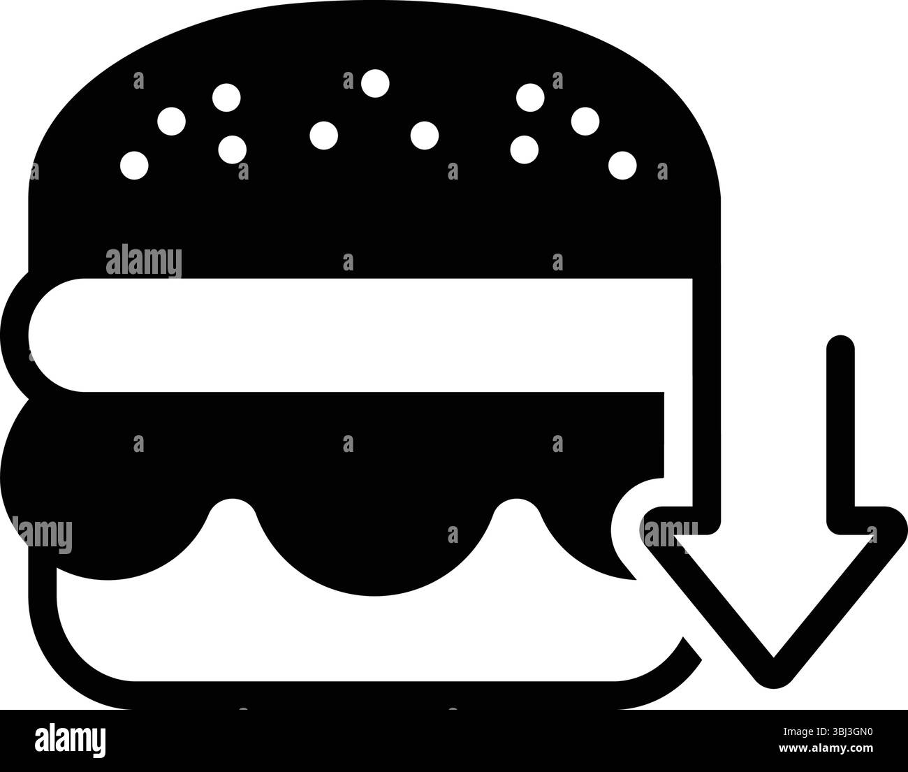 Icona per carboidrati bassi, carboidrati Illustrazione Vettoriale