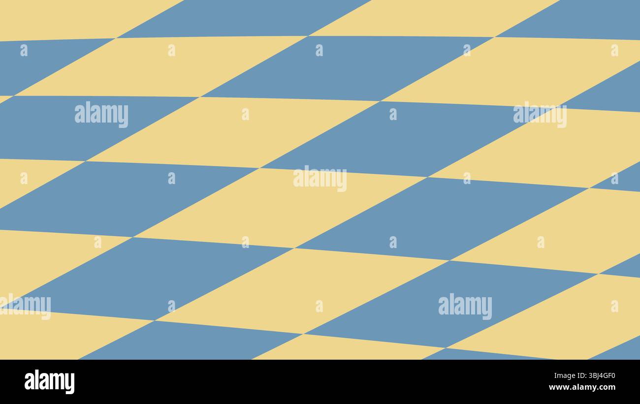 Sfondo di tessere a mosaico astratto. Una consistenza blu e gialla controllata. Illustrazione Vettoriale