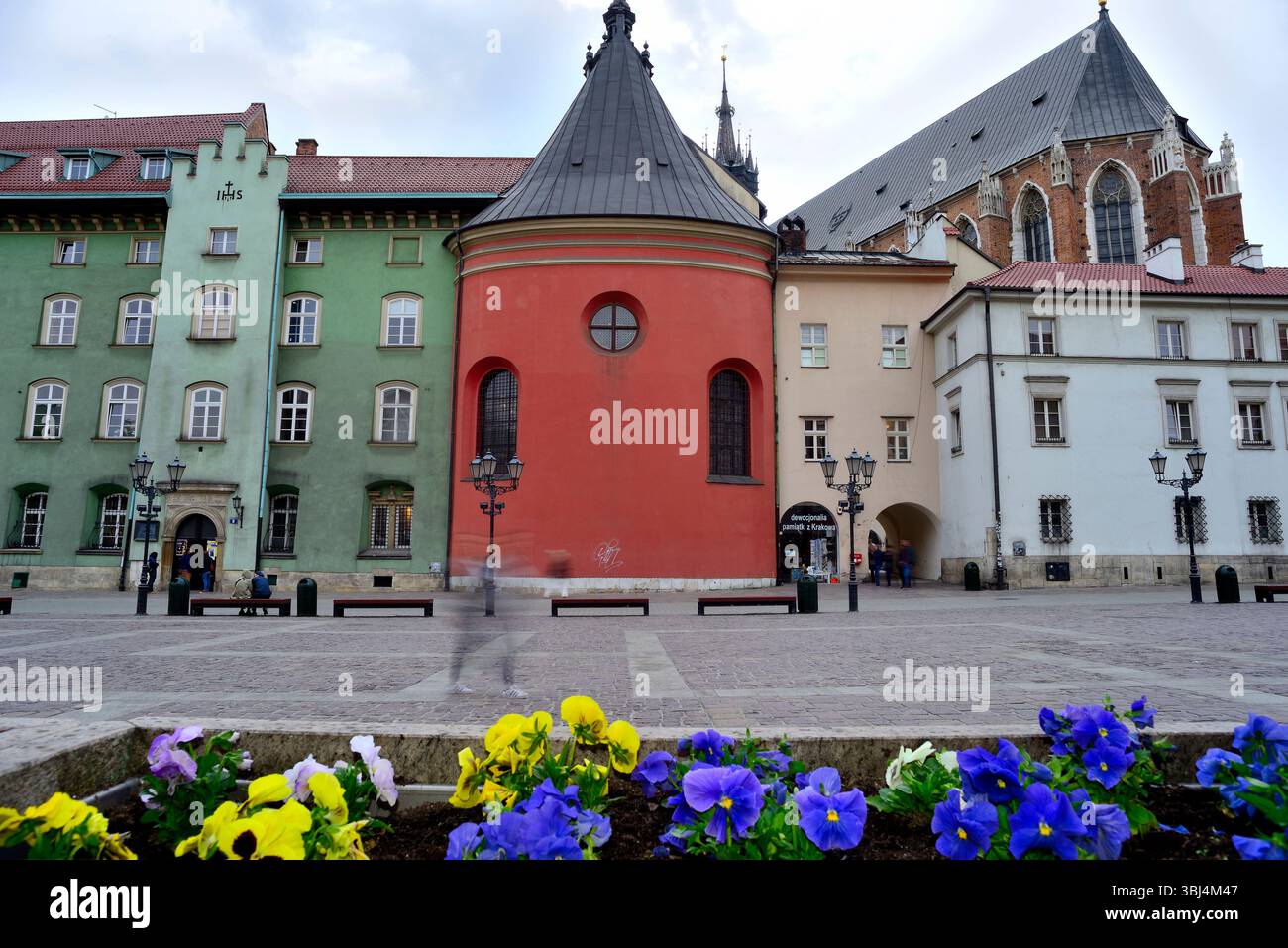 Centro città di Cracovia, Polonia Foto Stock