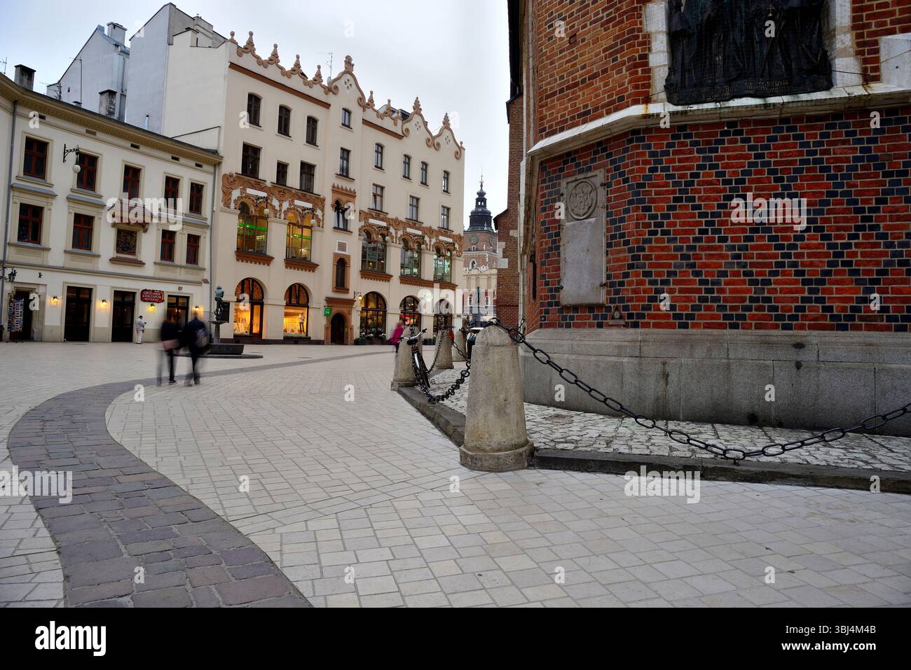 Centro città di Cracovia, Polonia Foto Stock