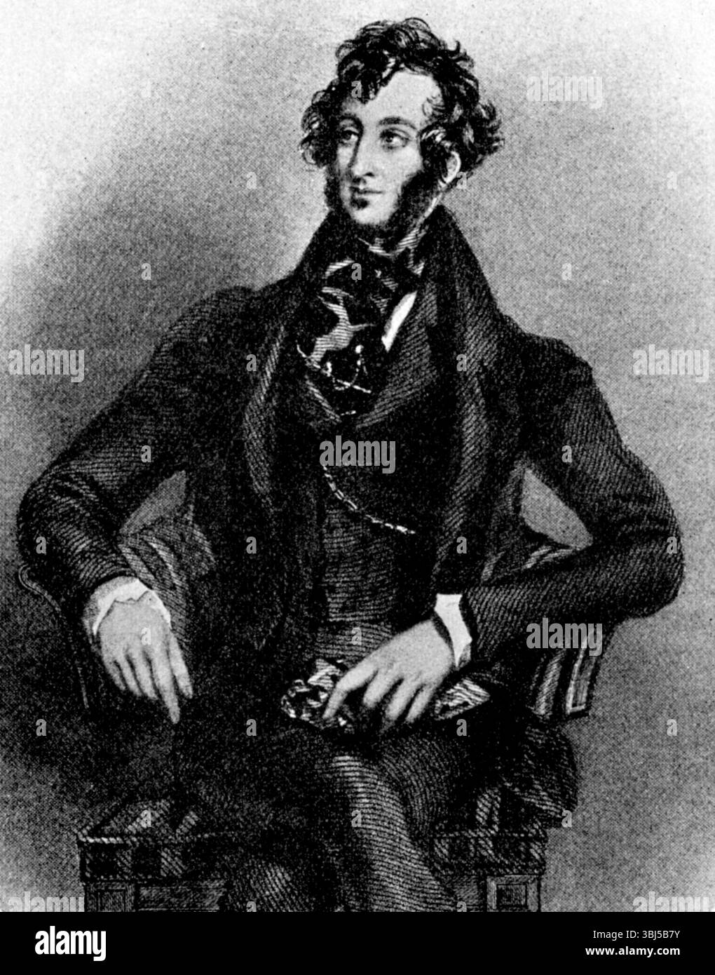 Ritratto di Lord Lytton (Edward George Earle Lytton Bulwer), c1870. Da "Victorian Novelists" di Lewis Melville. [1906]. Foto Stock