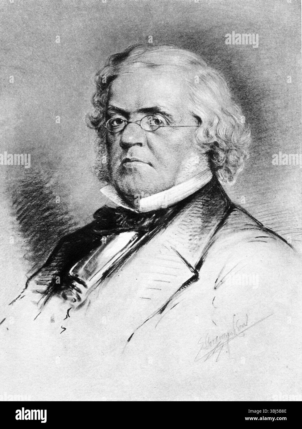 Ritratto di William Makepeace Thackeray, 1860. Da "Victorian Novelists" di Lewis Melville. [1906]. Foto Stock