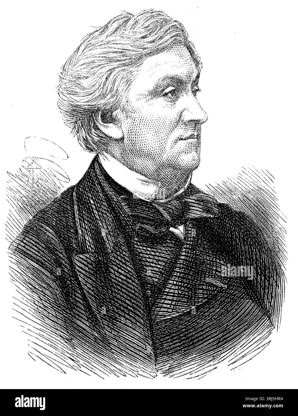 Il compianto Sir Charles Fox, C.E., 1874. Incisione da una fotografia di Elliott e Fry, di un '...eminente ingegnere civile...all'età di diciannove anni... ha assistito il signor Ericsson nel processo di motori locomotivi a Rain-Hill, sulla Liverpool and Manchester Railway, nel 1829. Fu messo dal defunto signor Robert Stephenson sulla London and Birmingham Railway, poi in corso di costruzione... al termine di questo lavoro si unì al defunto signor Bramah nella ditta di produzione di Bramah and Fox... divenne socio senior della società Fox, Henderson, and Co... Dal 1857 ha esercitato la professione Foto Stock