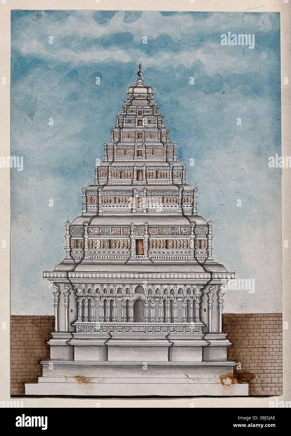 Tanjore: Arsenale vicino al palazzo, (tra il 1800 e il 1899?). Foto Stock