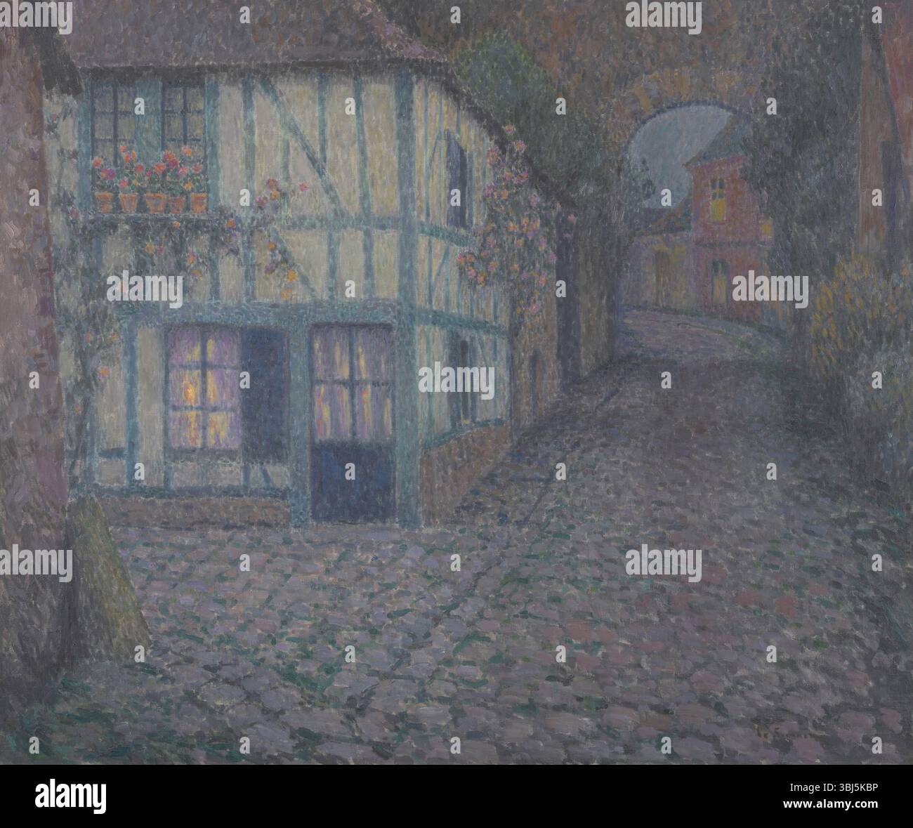 Old Street a Twilight, Gerberoy, 1924. Si trova nella Collezione del Museo d'Arte Fuji di Tokyo. Foto Stock