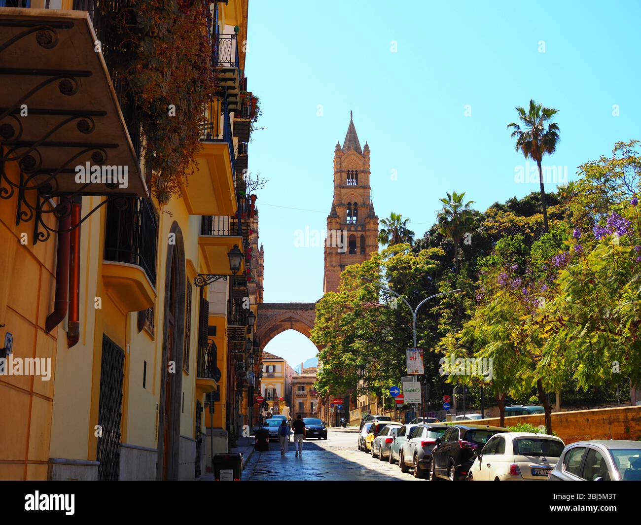 Le principali attrazioni di Palermo, Sicilia, Italia Foto Stock