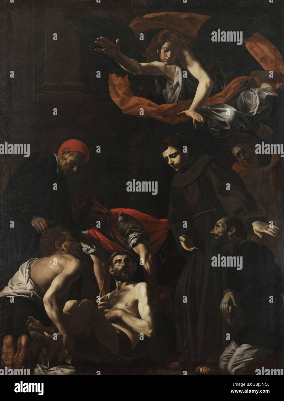 Il miracolo di Sant'Antonio da Padova, 1622. Si trova nella Collezione del Museo di Capodimonte, Napoli. Foto Stock