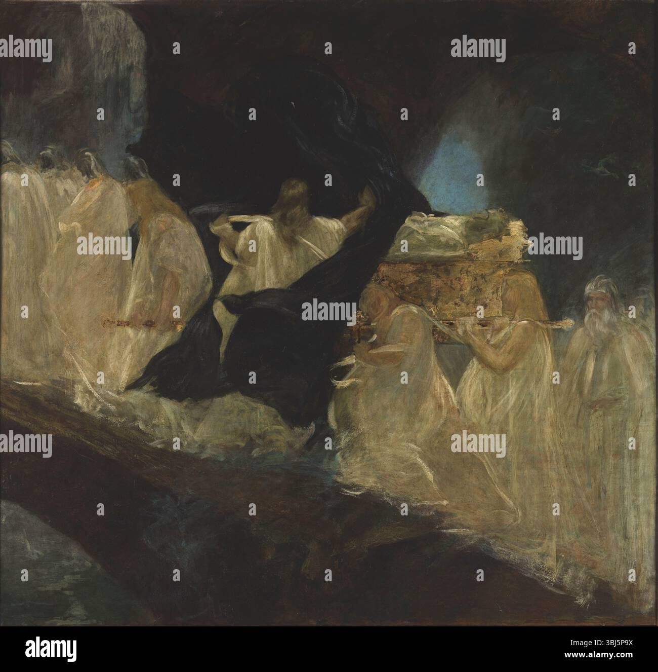 Parsifal. Il funerale di Titurel. Si trova nella Collezione di Palazzo Fortuny, Musei Civici di Venezia. Foto Stock