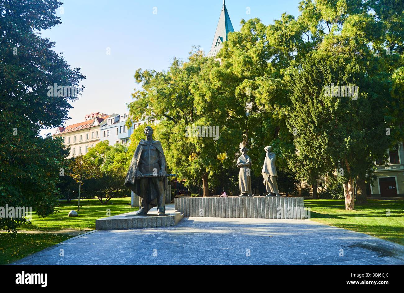 Slovacchia, Bratislava - 8 ottobre 2022: Memoriale della rivolta nazionale slovacca a Bratislava, Slovacchia Foto Stock