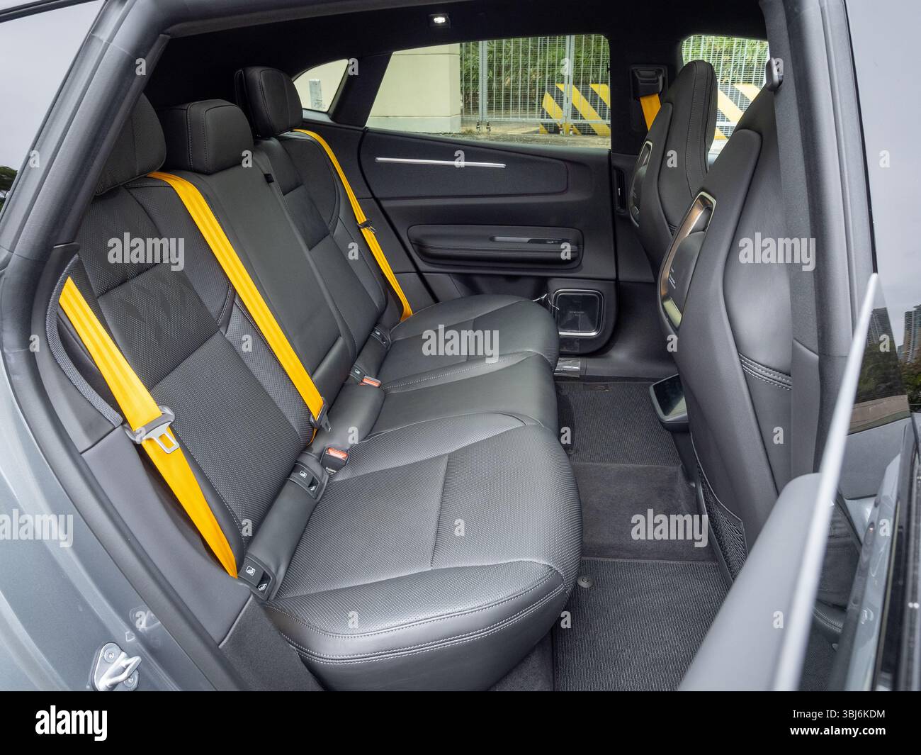 Hong Kong, Cina 14 febbraio 2025 : Polestar 4 EV SUV Interior 14 febbraio 2025 a Hong Kong. Foto Stock