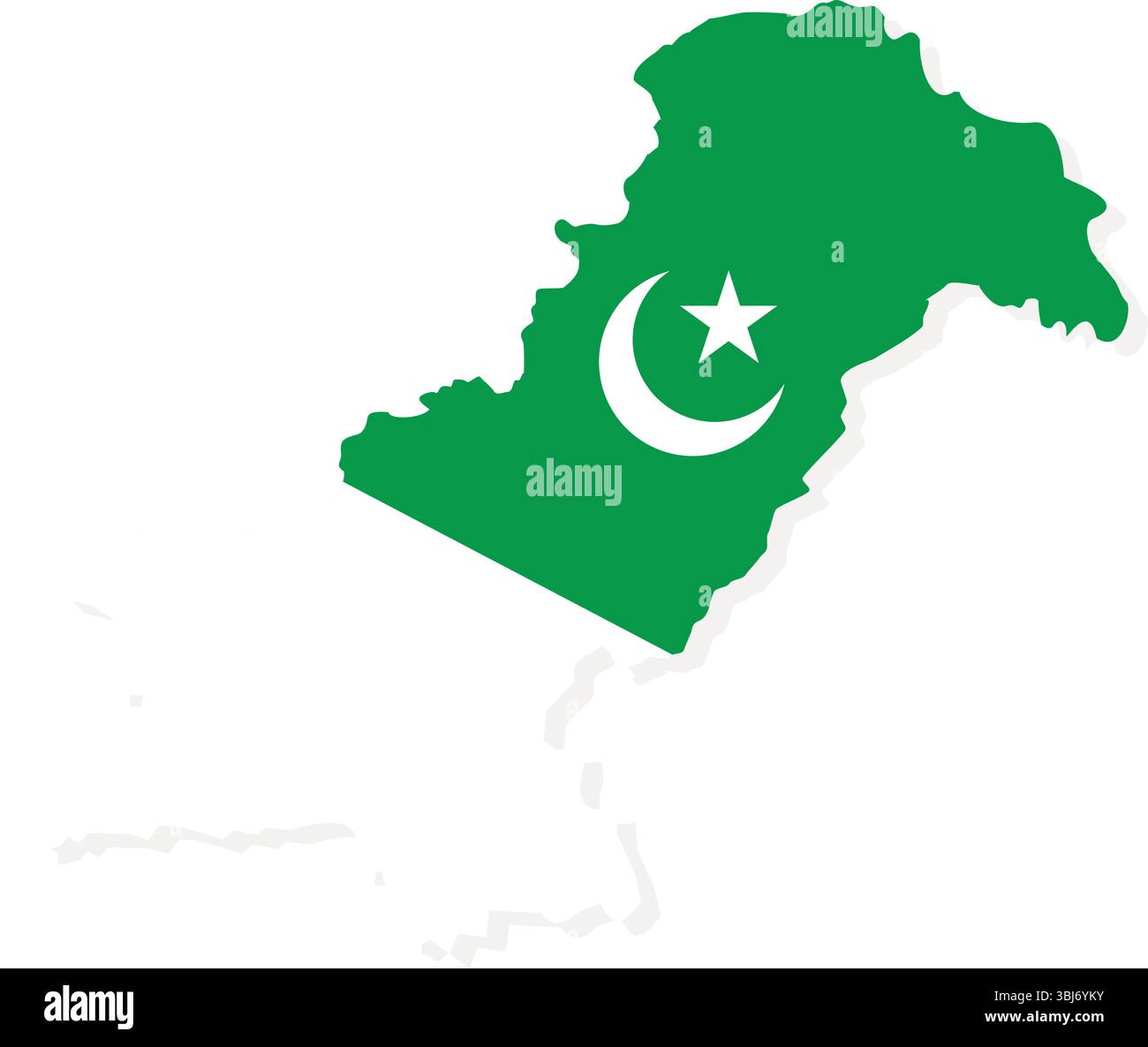 Pakistan Map Vector Art Illustartation Illustrazione Vettoriale