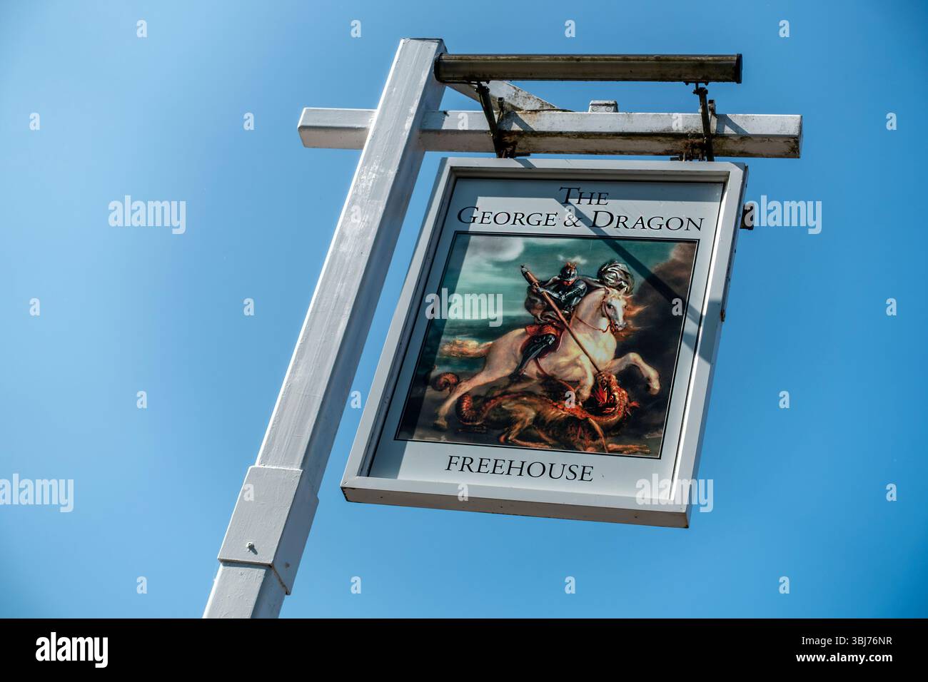 George and Dragon, Pub, ristorante, cartello da pub, Fordwich, Canterbury, Kent, Inghilterra Foto Stock