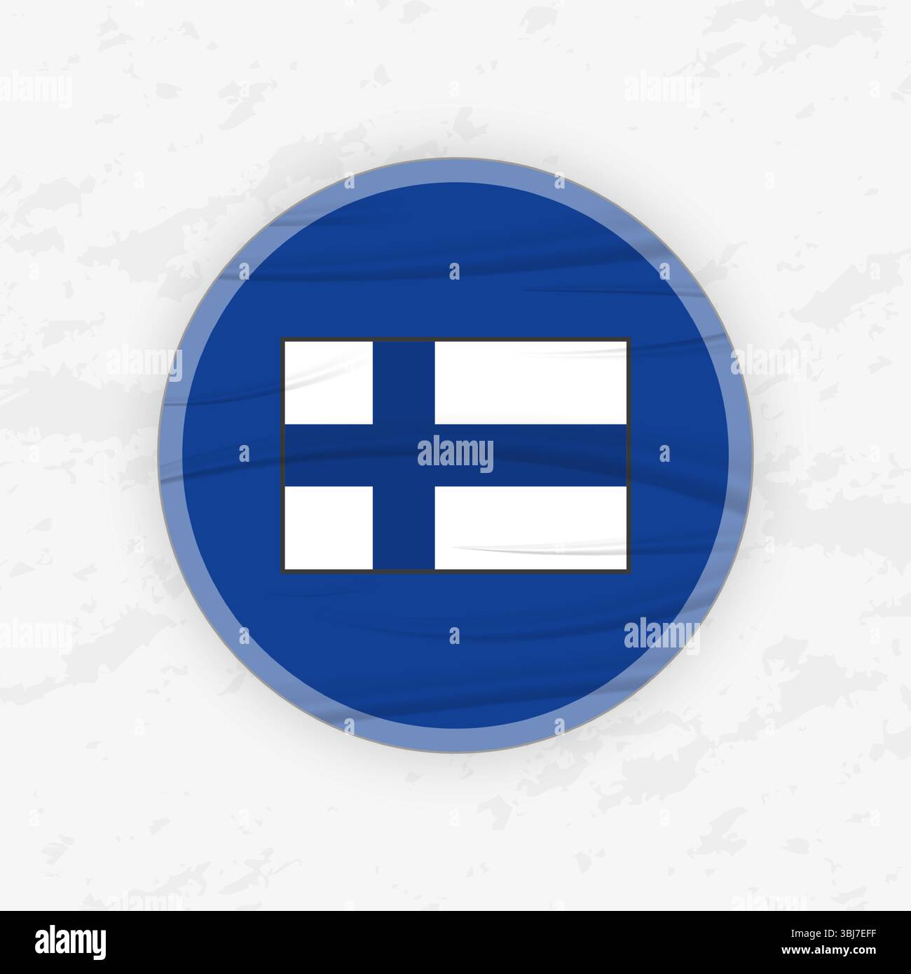 Bandiera finlandese con emblema circolare, illustrazione dell'adesivo rotondo astratto. Questa grafica vettoriale di alta qualità è perfetta per l'uso nel design patriottico Illustrazione Vettoriale Bandiera finlandese con emblema circolare, illustrazione dell'adesivo rotondo astratto. Questa grafica vettoriale di alta qualità è perfetta per l'uso nel design patriottico Illustrazione Vettoriale