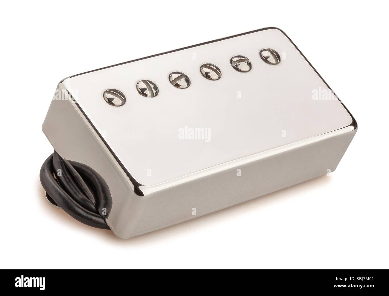 percorso di prelievo in humbucker isolato sul bianco Foto Stock