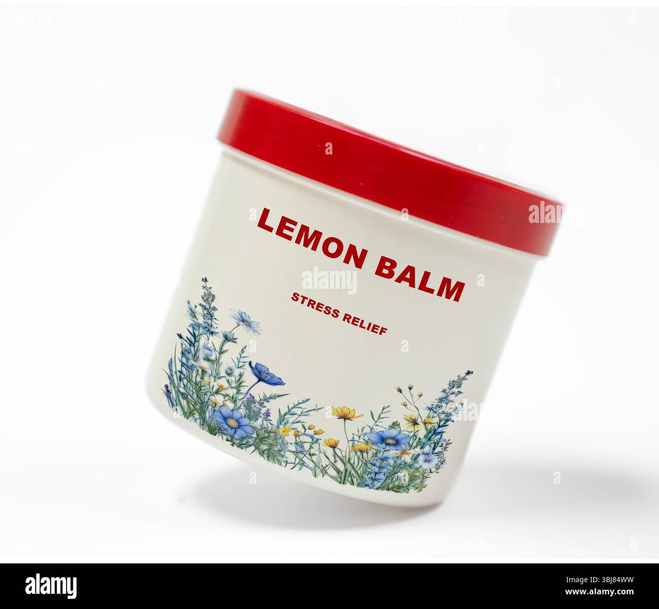 Balsamo al limone. Utilizzato per promuovere la calma, migliorare l'umore e sostenere la salute digestiva. Foto Stock