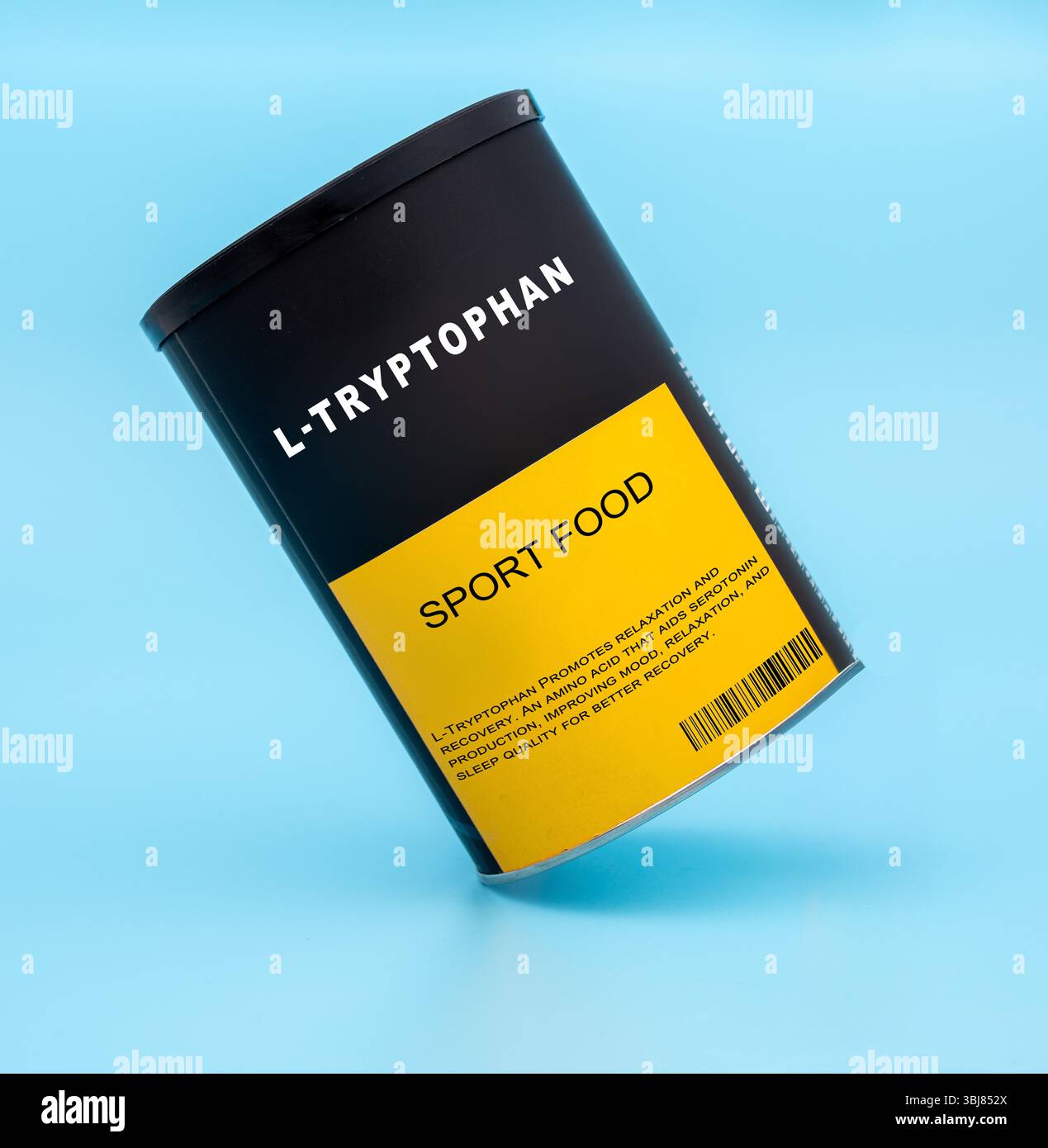 L-triptofano. Favorisce il relax e il recupero. Un amminoacido che aiuta la produzione di serotonina, migliorando l'umore, il relax e la qualità del sonno per una migliore guarigione. Foto Stock L-triptofano. Favorisce il relax e il recupero. Un amminoacido che aiuta la produzione di serotonina, migliorando l'umore, il relax e la qualità del sonno per una migliore guarigione. Foto Stock