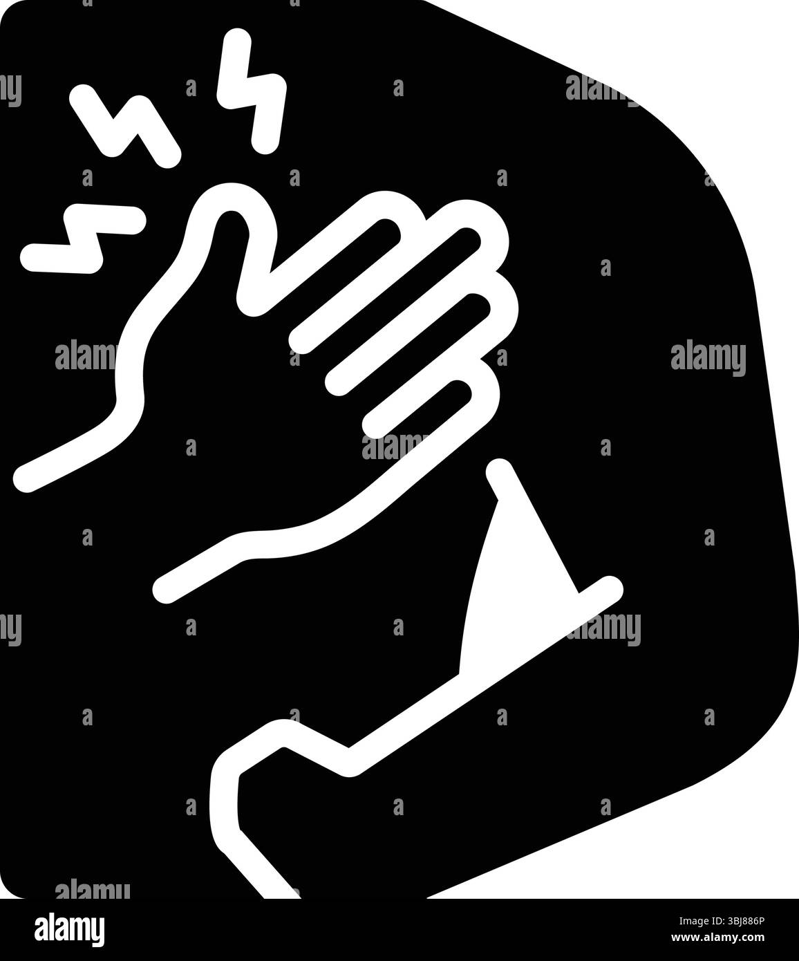 Icona del dolore, del dolore Illustrazione Vettoriale