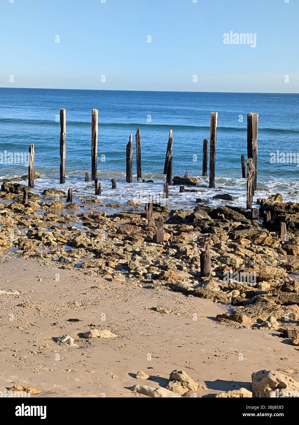 Costa di Port Willunga - Immagine stock catturata con smartphone