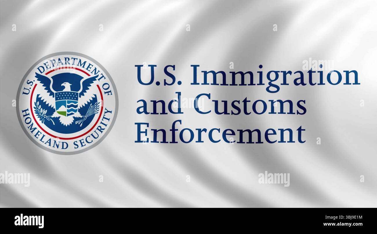 ICE per l'immigrazione e le dogane degli Stati Uniti Foto Stock