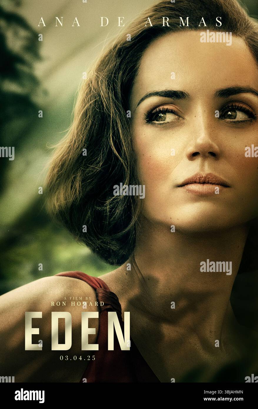 Eden (2024) diretto da Ron Howard e interpretato da Ana de Armas nel ruolo della carismatica e manipolatrice baronessa Eloise Bosquet de Wagner Wehrhorn. La baronessa arriva sull'isola di Galápagos con il sogno di costruire un hotel di lusso, scontrandosi con altri coloni che cercano la solitudine o la vita familiare, rivelando i lati più oscuri della natura umana in paradiso. SOLO PER USO EDITORIALE DI poster di caratteri internazionali. Crediti: BFA / AGC Studios Foto Stock