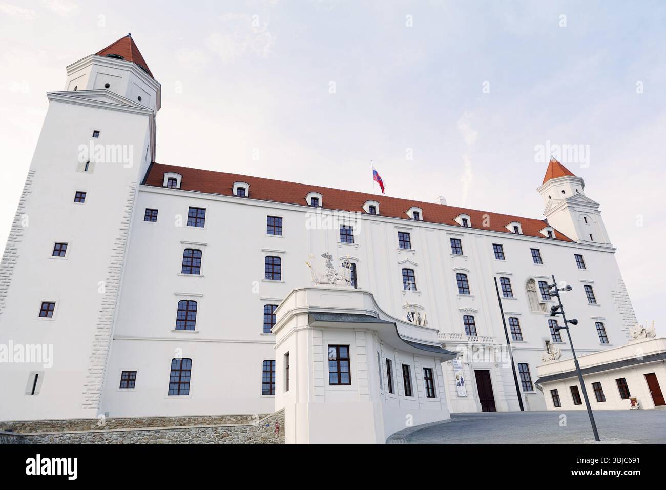 Castello di Bratislava. Capitale della Slovacchia Foto Stock