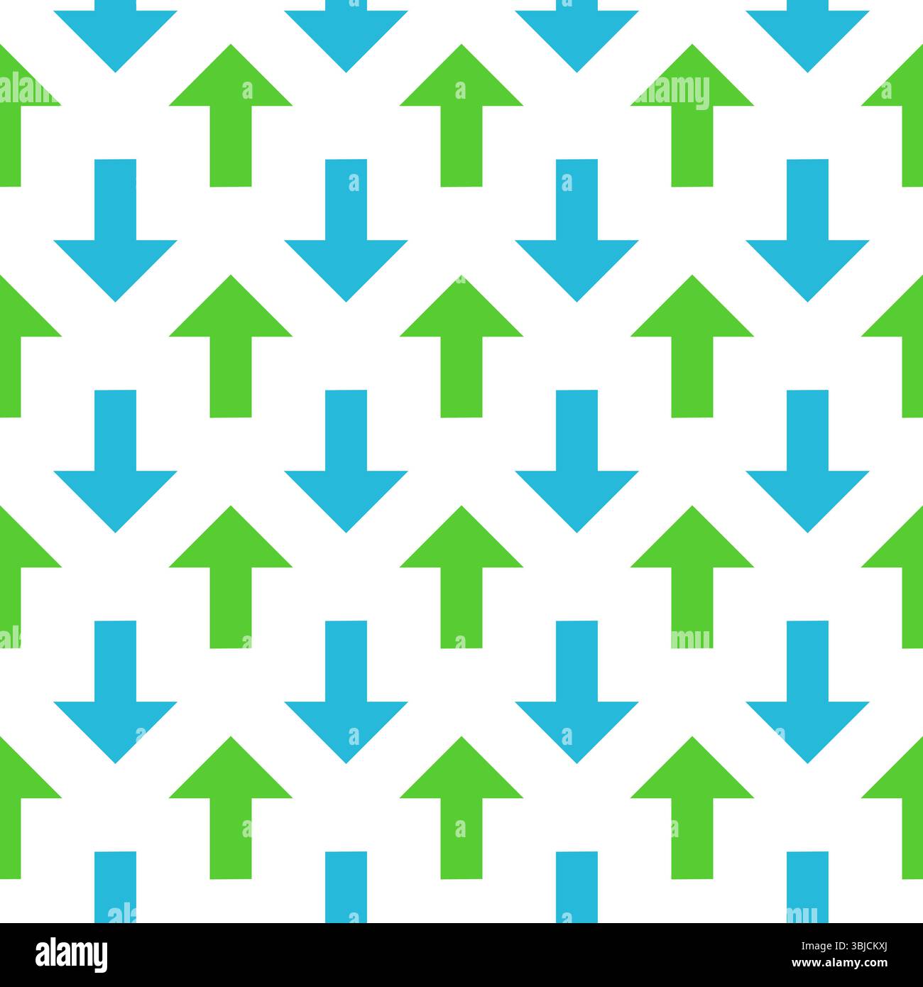Freccia blu verde senza cuciture Illustrazione Vettoriale