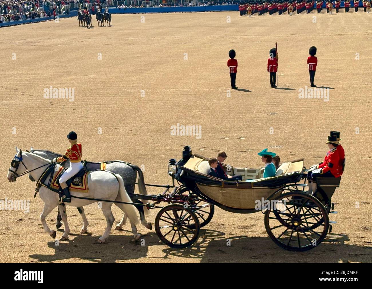 Trooping the Colour 2025 - Immagine stock catturata con smartphone