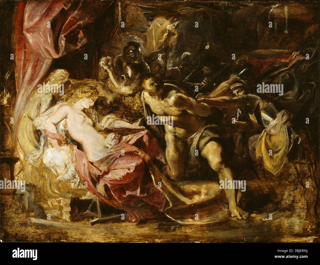 La cattura di Sansone. Peter Paul Rubens. 1609-1610. Foto Stock