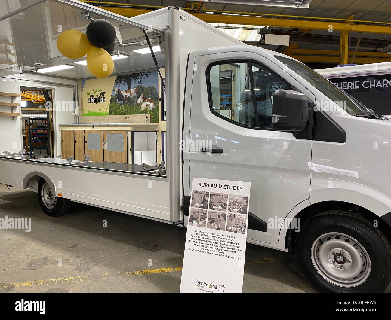 Etalmobile food truck Parthenay Francia Foto Stock