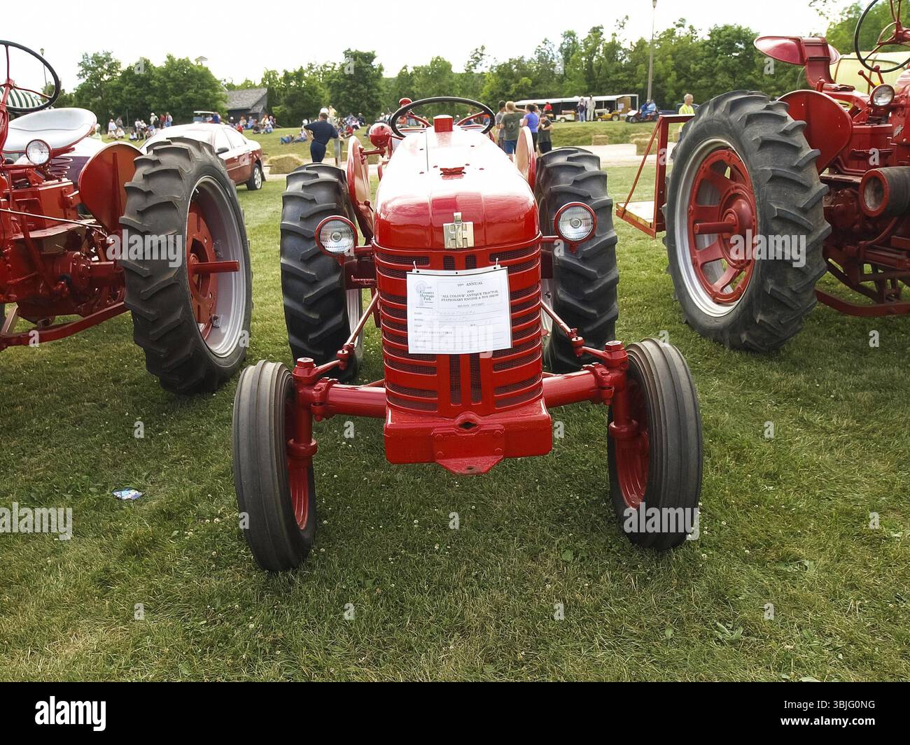 Amburgo, Germania - Luglio 23, 2012: Antico trattore visualizza mostra. Annata modelli di trattori. Mostra di trattori antichi. Il trattore visualizza, Agreecult Foto Stock