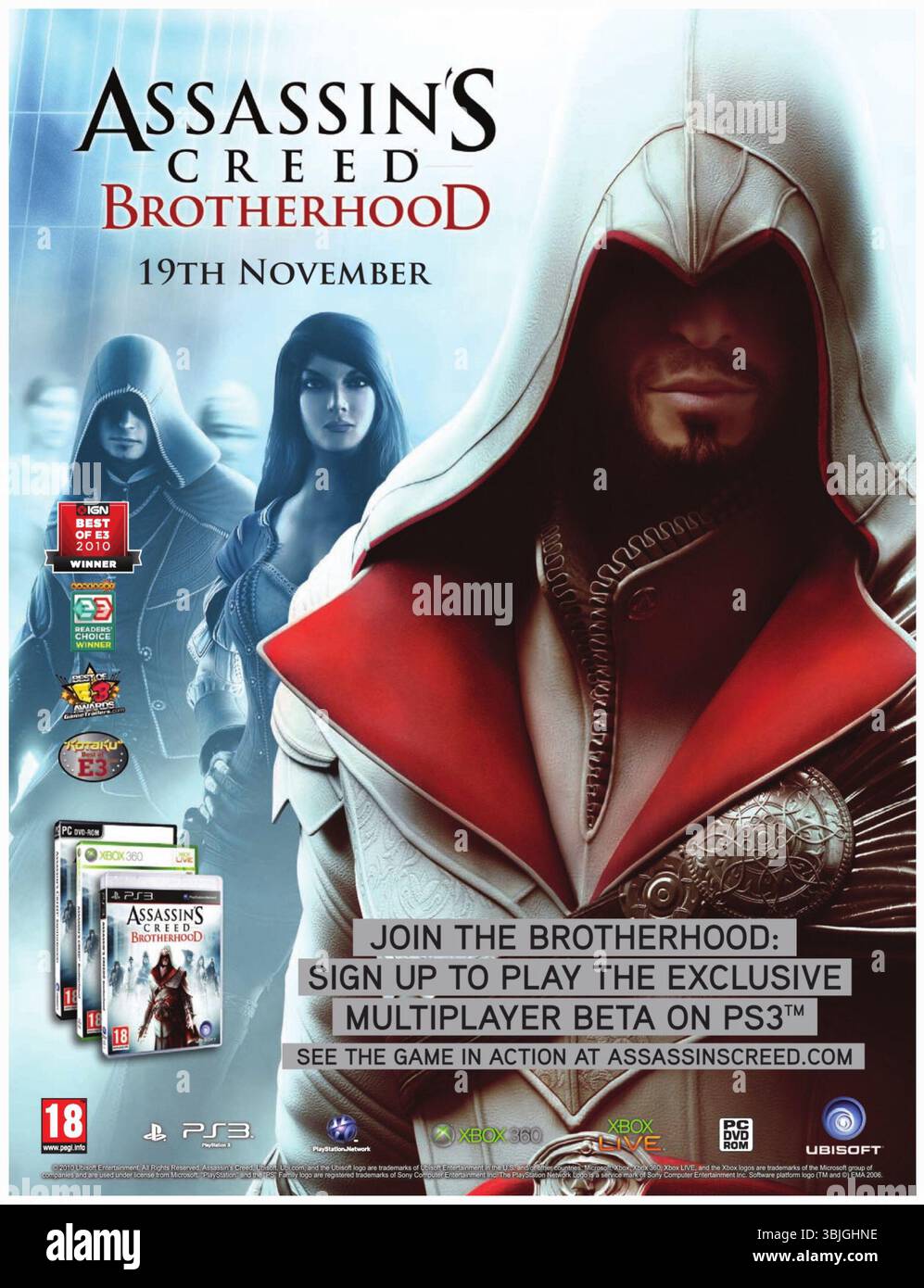 2010 Assassin's Creed: Brotherhood videogioco di Ubisoft Montreal Promo Foto Stock