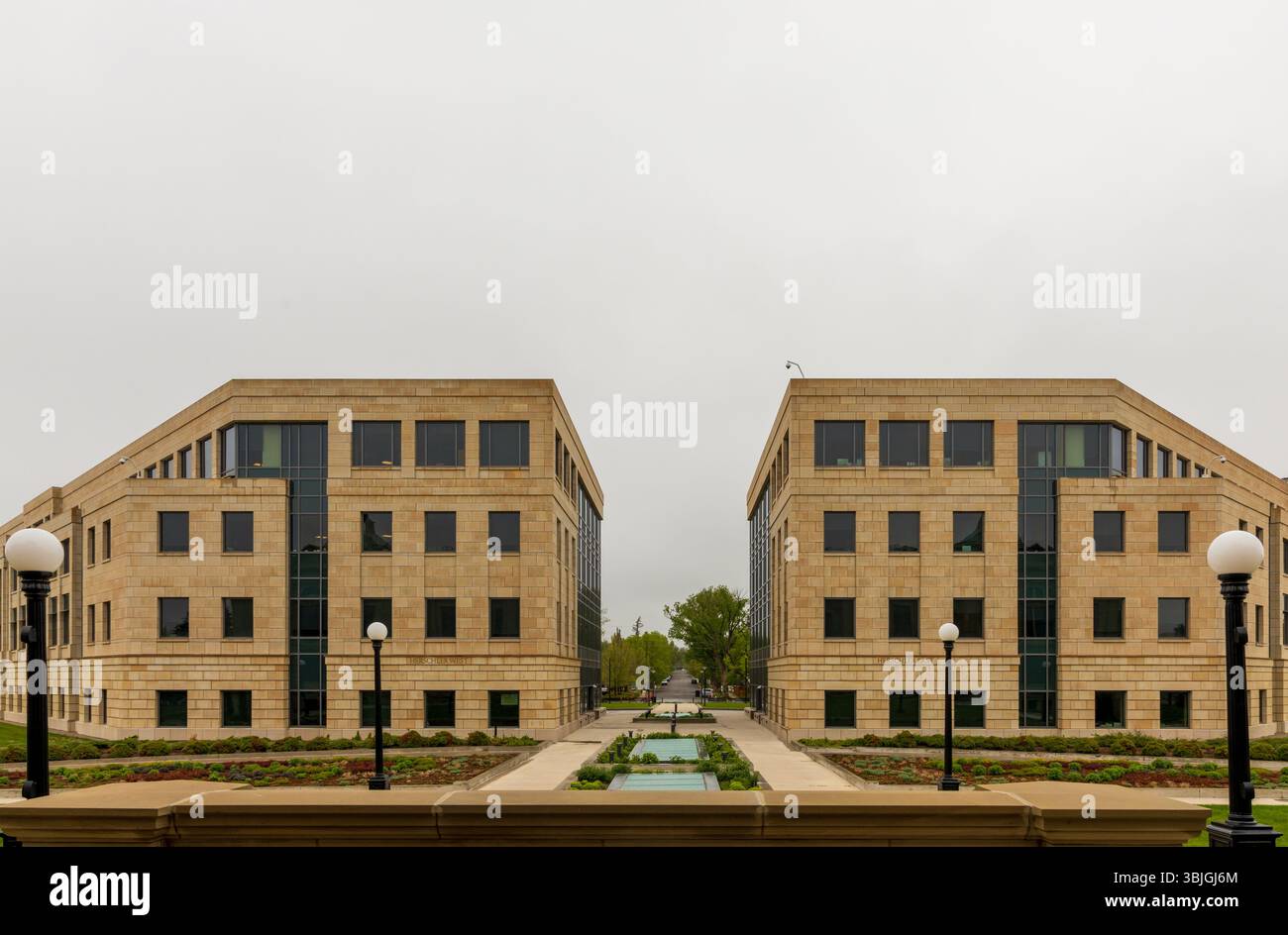 Edifici Herschler East e West nel centro di Cheyenne, Wyoming Foto Stock