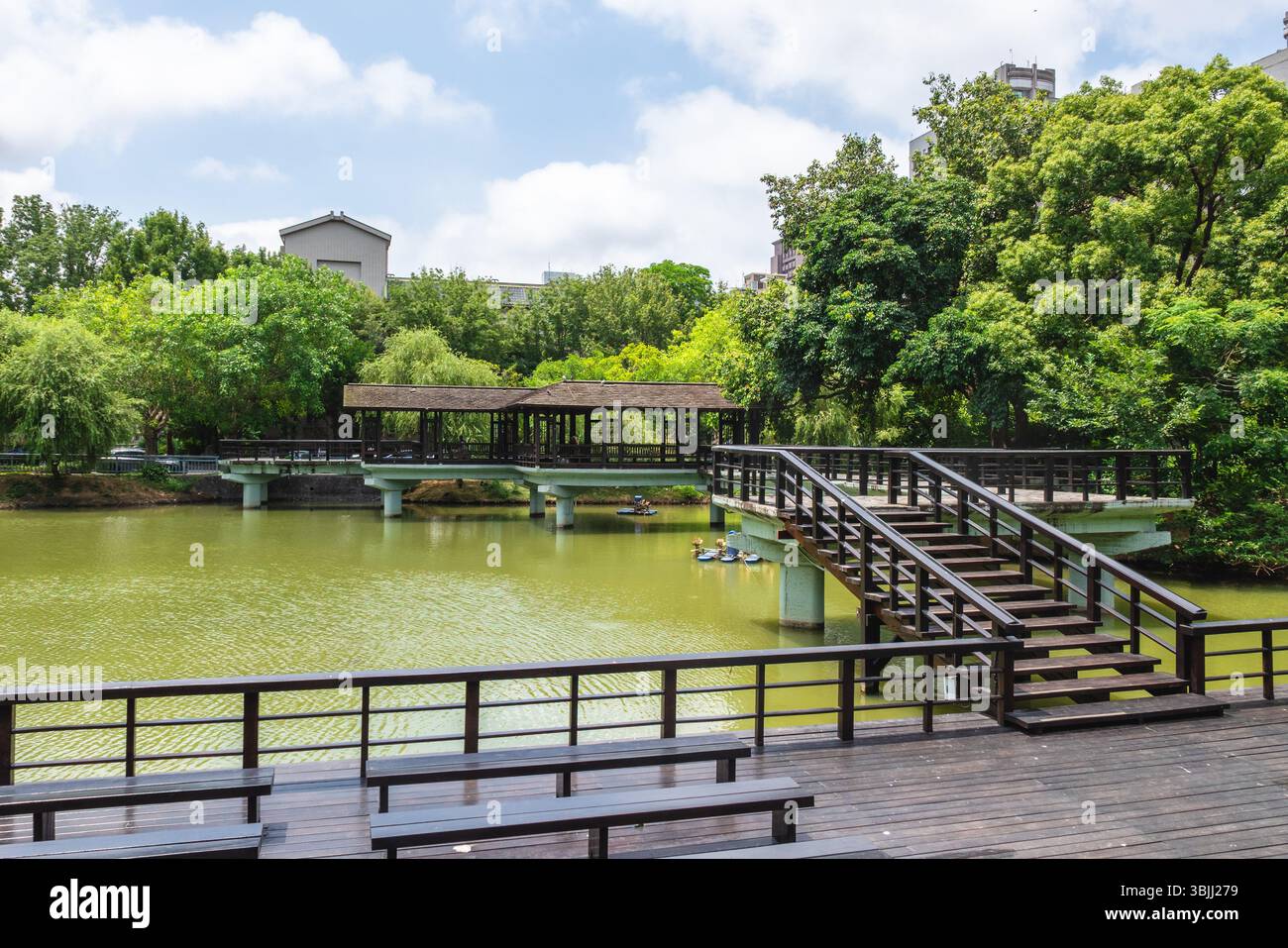 Scenario del Parco Hsinchu situato nella città di Hsinchu, Taiwan Foto Stock