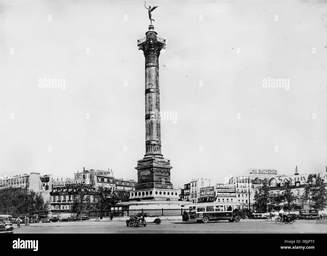 Quartiere della Bastiglia, Parigi, Francia, fotografia in bianco e nero degli anni '1920 Foto Stock