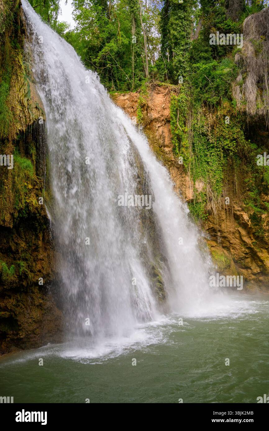 Giardini di Monasterio de Piedra, Provincia di Saragozza, Aragona, Spagna. Foto Stock