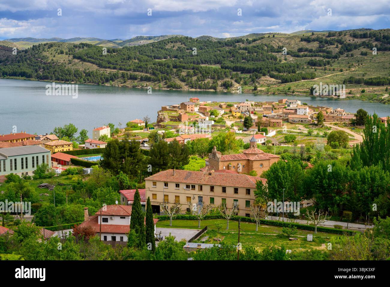 Nuévalos, Provincia di Saragozza, Aragona, Spagna. Foto Stock