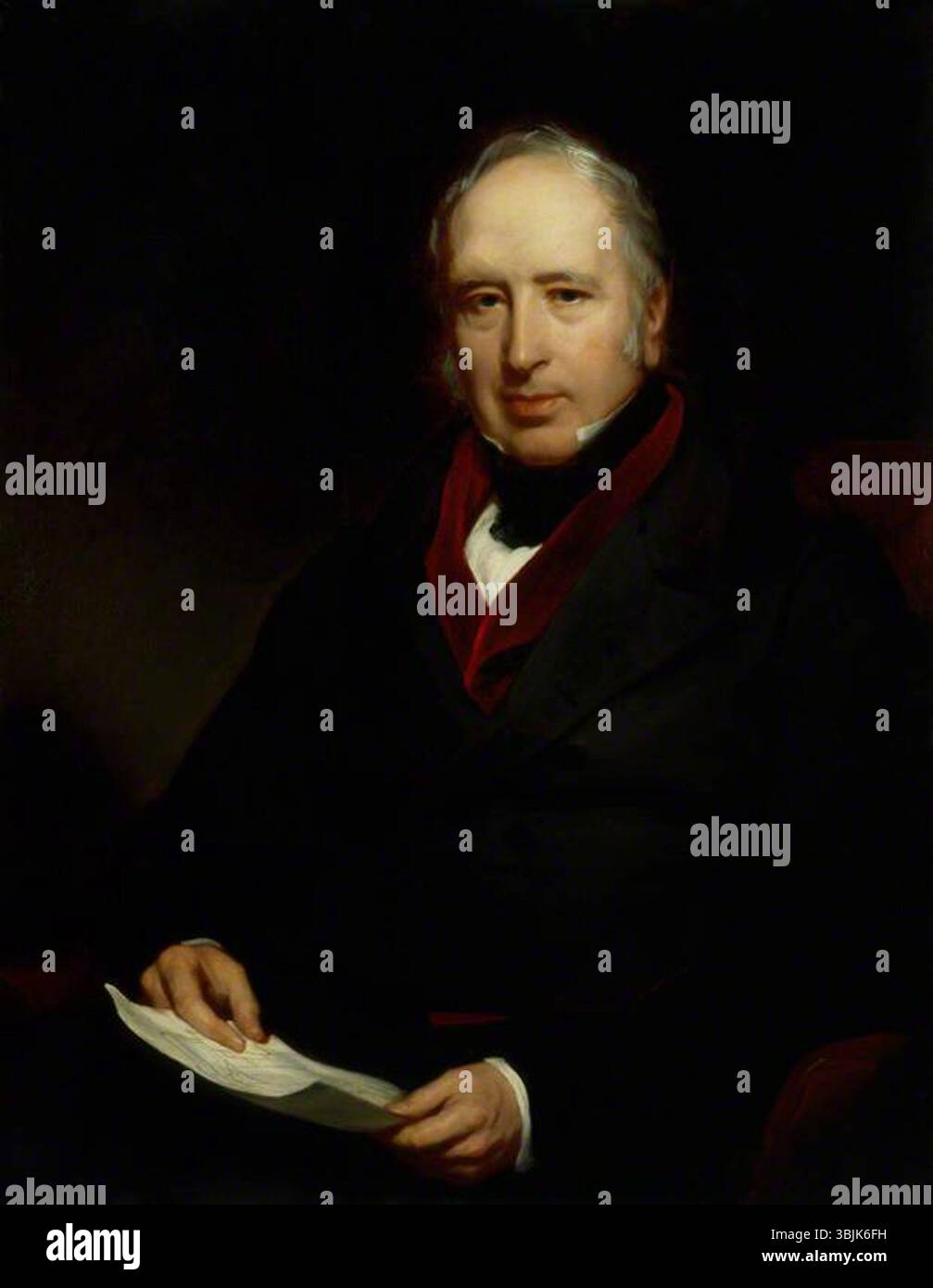 Briggs, Henry Perronet; Sir George Cayley, 6th BT; National Portrait Gallery, Londra; http://www.artuk.org/artworks/sir-george-cayley-6th-bt-155292 Foto Stock