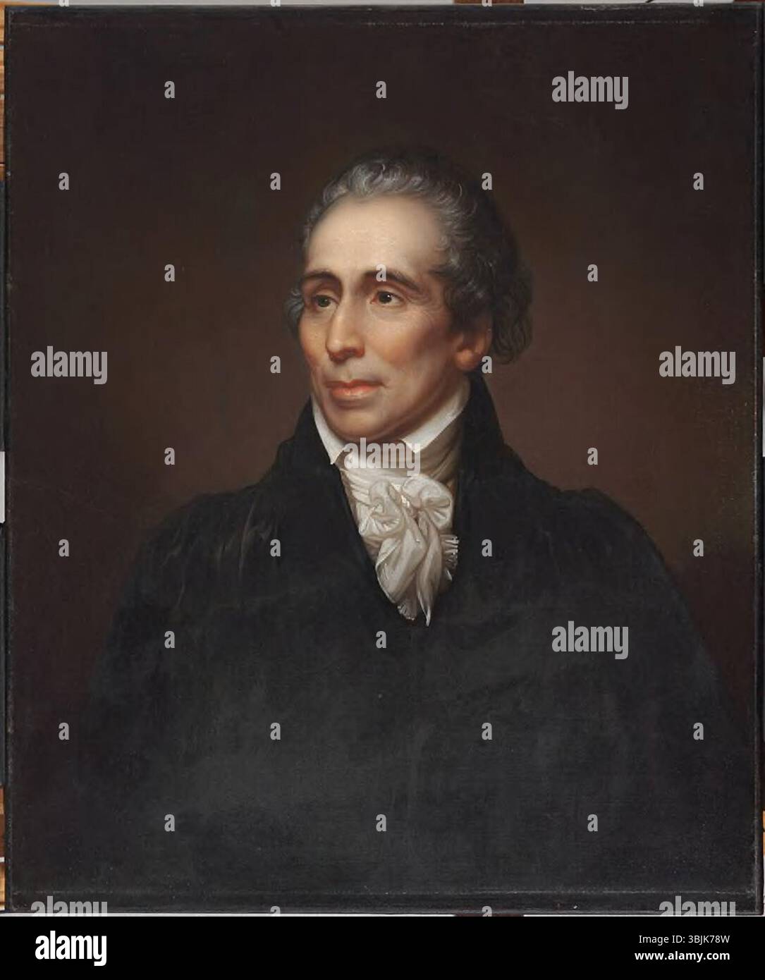 John Warren (1753-1815) di Rembrandt Peale (1778-1860) è un dipinto ad olio tra il 1805 e il 1815. Cattura un ritratto di John Warren, un medico americano, che mostra la maestria di Peale nel ritrattismo realistico durante l'inizio del XIX secolo. Foto Stock