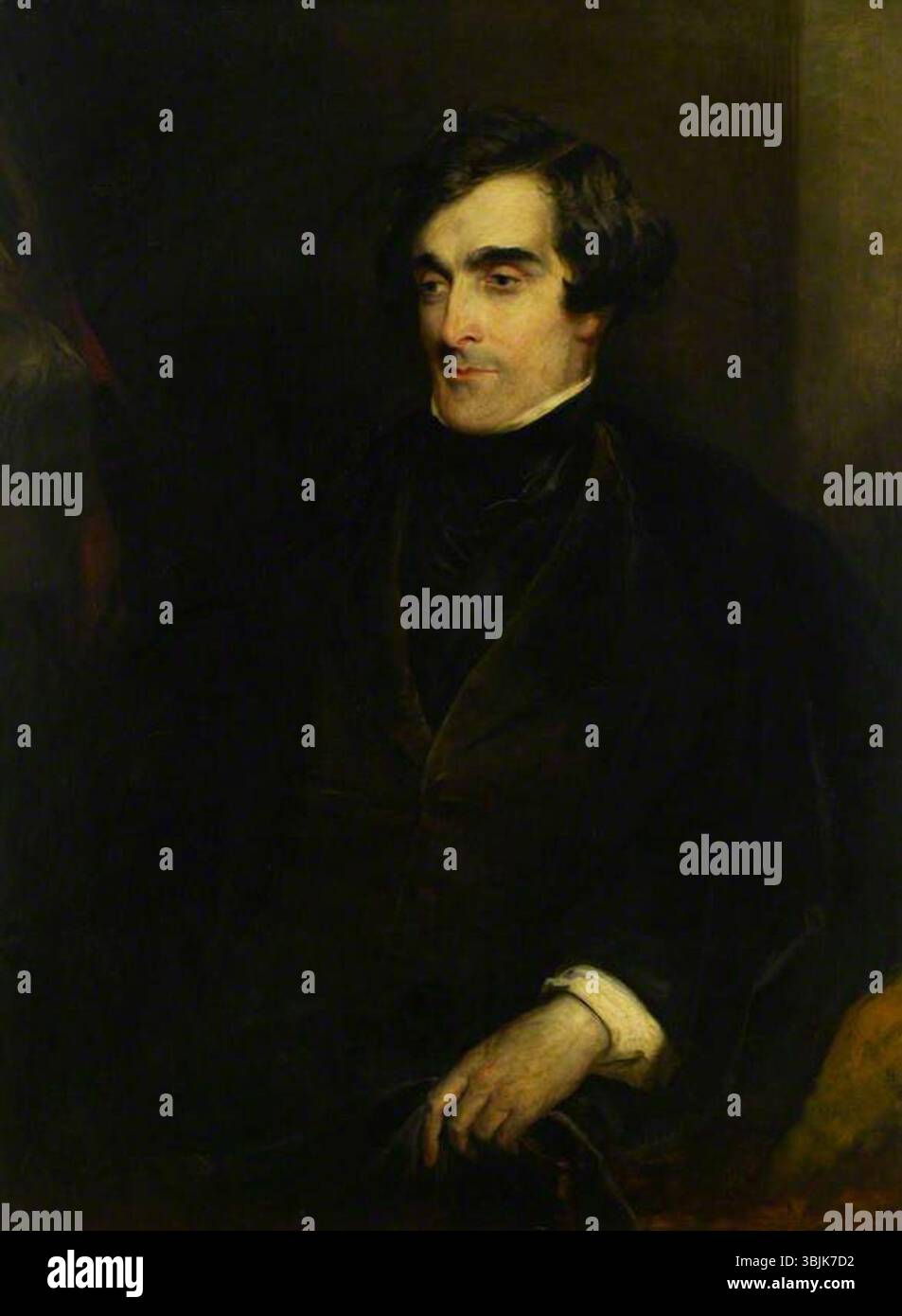 Lauder, Robert Scott; John Gibson Lockhart (1794-1854), figlio in Law e biografo di Scott; National Galleries of Scotland; http://www.artuk.org/artworks/john-gibson-lockhart-17941854-son-in-law-and-biographer-of-scott-212825 Foto Stock