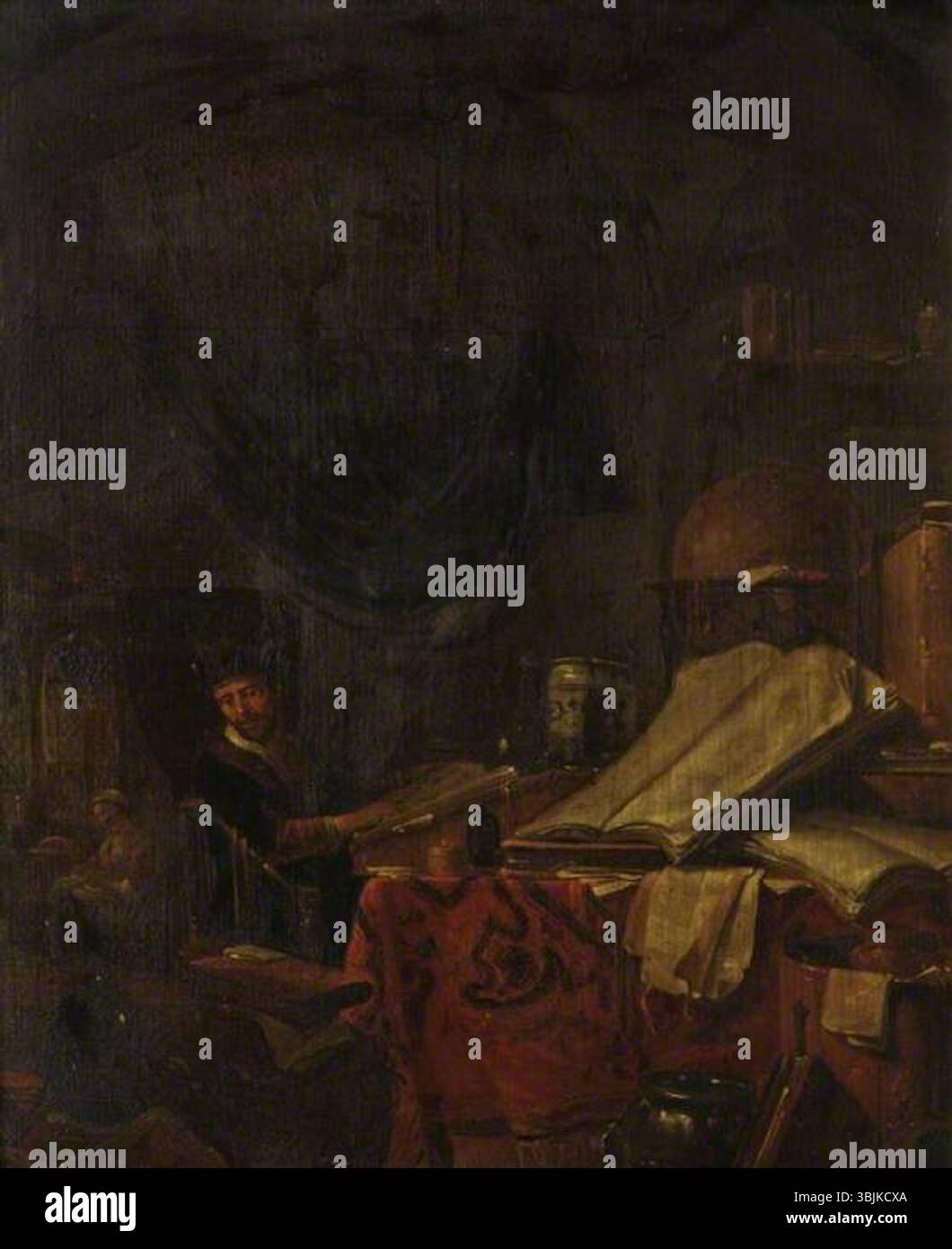 Wyck, Thomas; The Alchemist; The Fitzwilliam Museum; http://www.artuk.org/artworks/the-alchemist-5491 Foto Stock