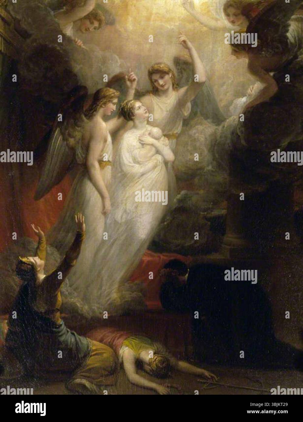 Howard, Henry; The Apotheosis of Princess Charlotte Augusta (1796-1817), Princess of Wales; National Trust, Petworth House; http://www.artuk.org/artworks/the-apotheosis-of-princess-charlotte-augusta-17961817-princess-of-wales-219671 Foto Stock