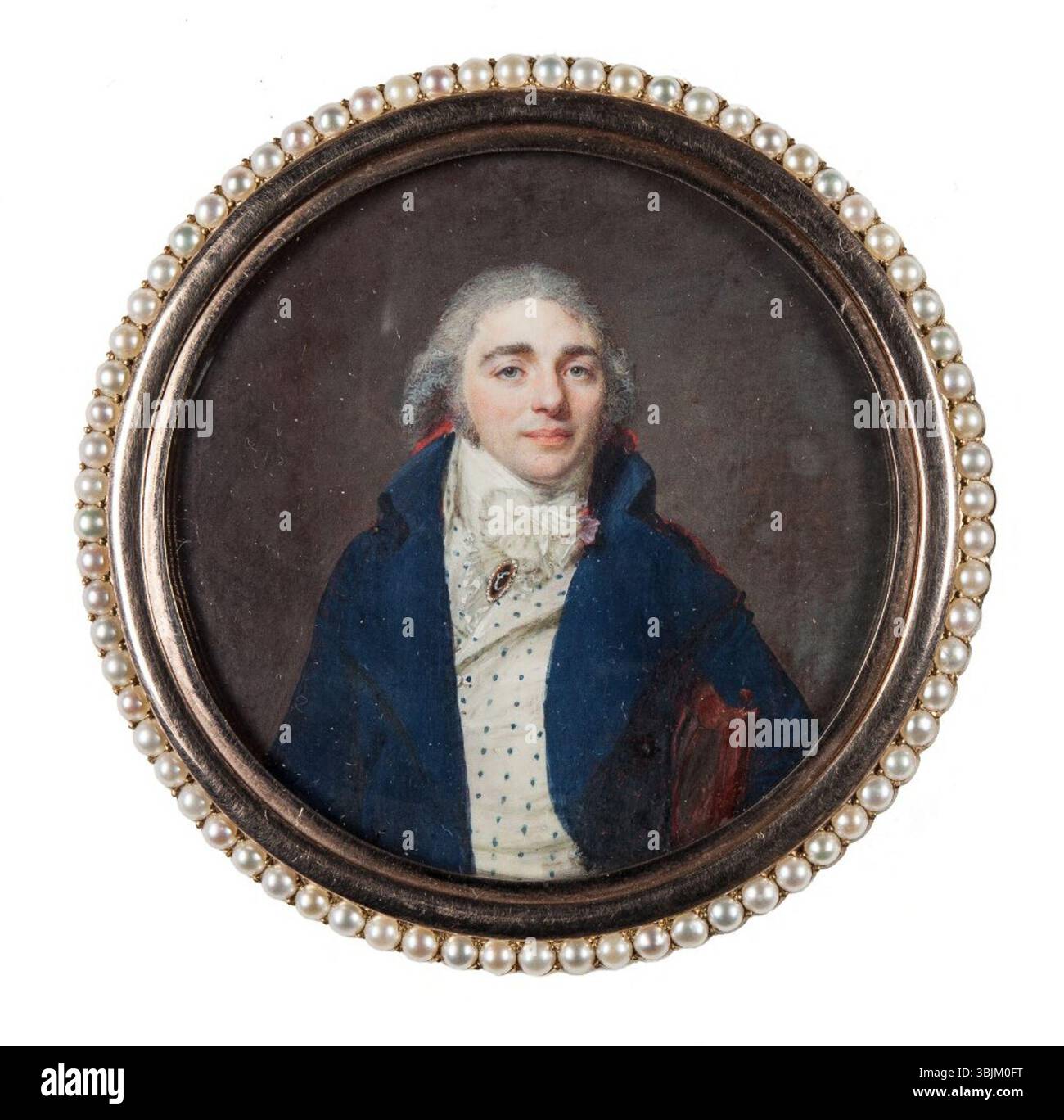 Questo ritratto di Jean-Baptiste Jacques Augustin (1759-1832) raffigura M. Goulet-Dolizin, consigliere reale e vice-prefetto di Sedan. Il dipinto cattura il suo ruolo distinto all'interno della società francese durante la fine del XVIII secolo. Foto Stock