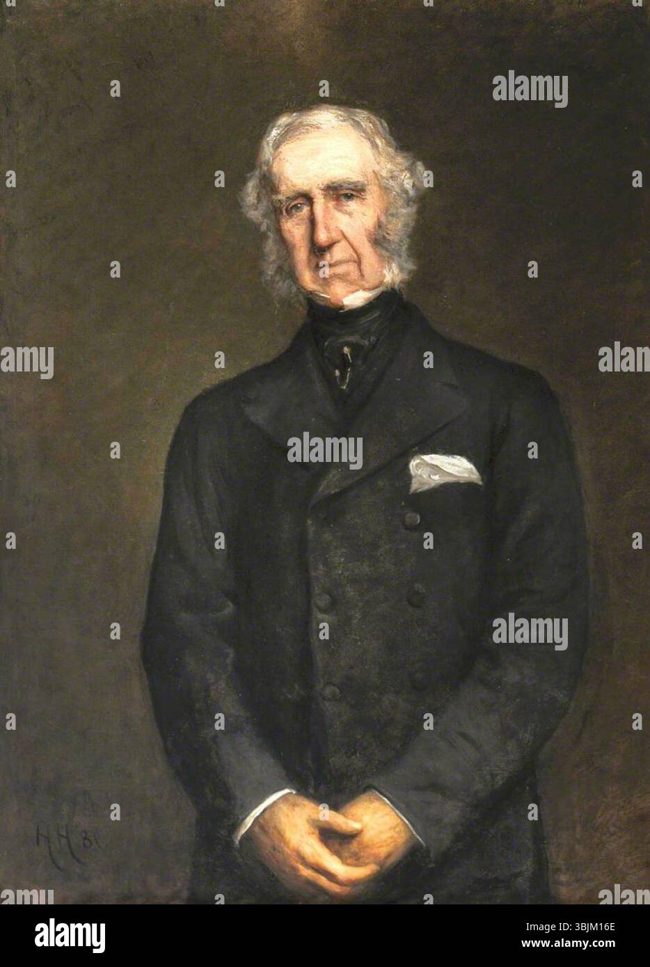 Von Herkomer, Hubert; Edward Gordon Douglas-Pennant (1800-1886), i Lord Penrhyn di Llandegai; National Trust, Penrhyn Castle; http://www.artuk.org/artworks/edward-gordon-douglas-pennant-18001886-1st-lord-penrhyn-of-llandegai-102319 Foto Stock