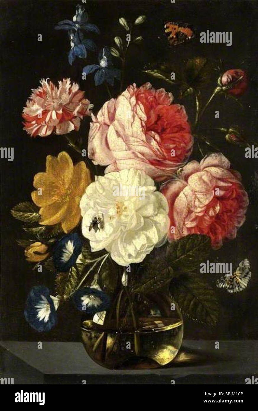 Van Kessel, Jan; Un vaso di fiori; il Fitzwilliam Museum; http://www.artuk.org/artworks/a-vase-of-flowers-5478 Foto Stock