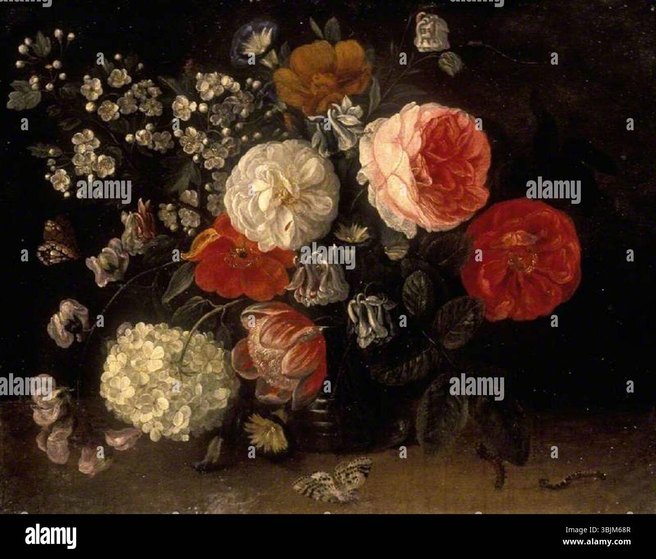 Van Kessel, Jan; Un vaso di fiori; il Fitzwilliam Museum; http://www.artuk.org/artworks/a-vase-of-flowers-5477 Foto Stock