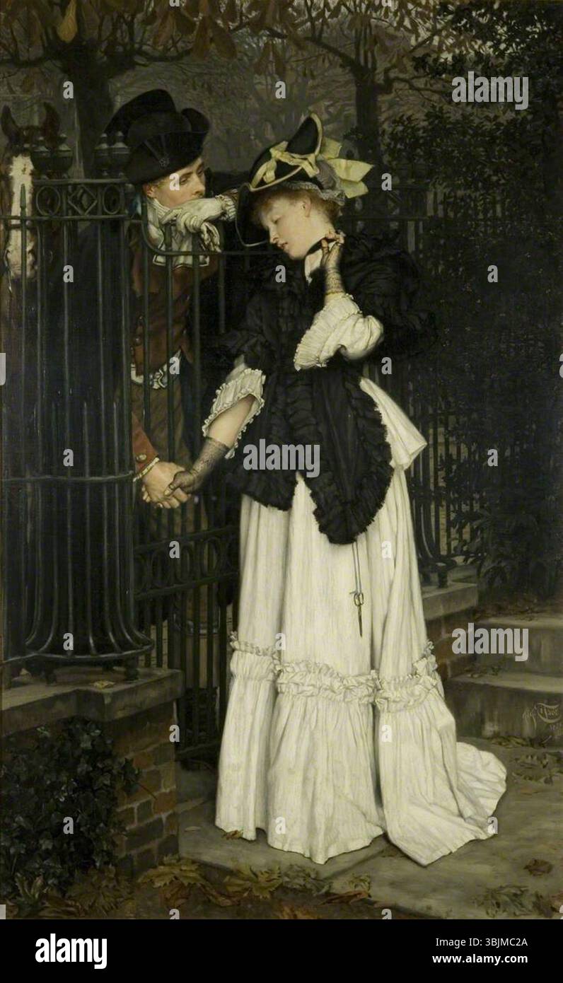 Tissot, James; Les Adieux: The Farewells; Bristol Museums, Galleries & Archives; http://www.artuk.org/artworks/les-adieux-the-farewells-189184 Foto Stock