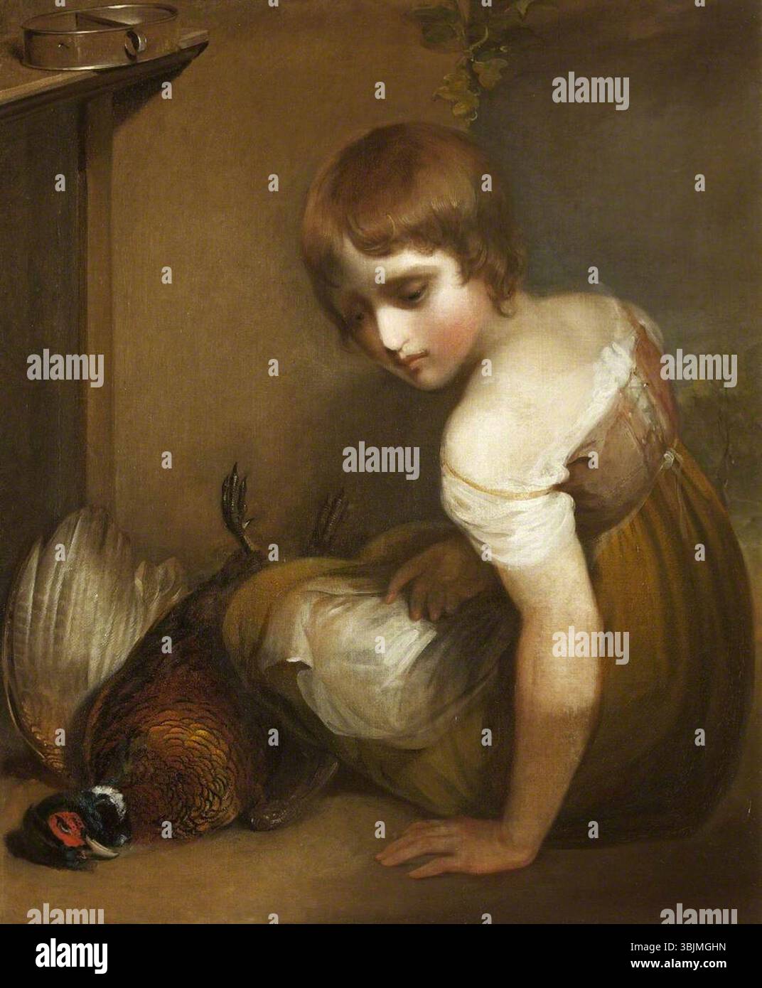 Thomson, Henry; A Girl deploring the death of a Pheasant; National Trust, Stourhead; http://www.artuk.org/artworks/a-girl-deploring-the-death-of-a-pheasant-101279 Foto Stock Thomson, Henry; A Girl deploring the death of a Pheasant; National Trust, Stourhead; http://www.artuk.org/artworks/a-girl-deploring-the-death-of-a-pheasant-101279 Foto Stock