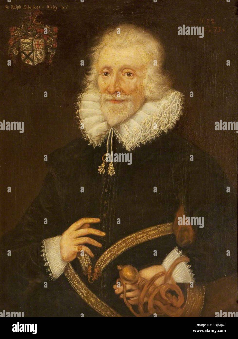 Orpen, Rebecca Dulcibella; Sir Ralph Ellerker di Risby (b.1558/1559), all'età di 73 anni; National Trust, Baddesley Clinton; http://www.artuk.org/artworks/sir-ralph-ellerker-of-risby-b-15581559-at-the-age-of-73-130056 Foto Stock